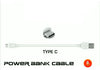TYPE C FAST POWER BANK CABLE 0.2 m USB Type C Cable (Compatible with Mi, Samsung, Syska, Toshinba, Asus, VIVO, BOAT, white)