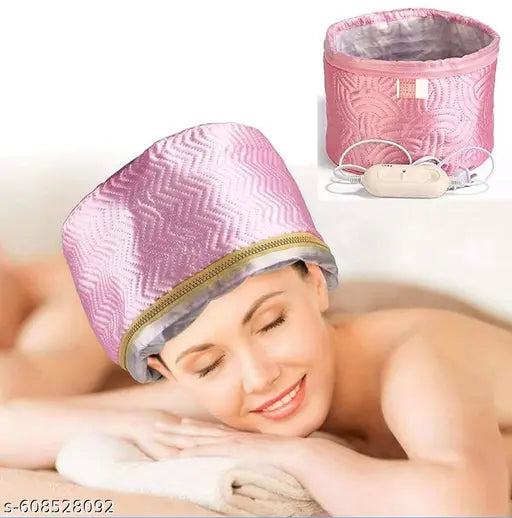 Hair Care Thermal Head Spa Cap Treatment with Beauty Steamer Nourishing Heating Cap, Spa Cap For Hair, Spa Cap Steamer For Women