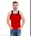 CHHOTE NAWAB Men's (Pack of 5) Red Innerwear Vests