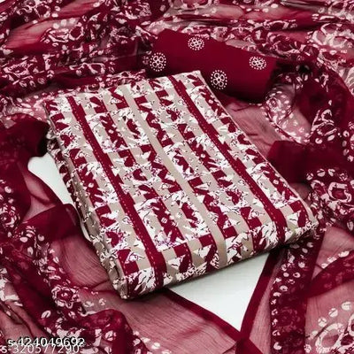 TDG The Desigirl pure synthetics leon crepe printed suits and dress material in beautiful design for womens n girls