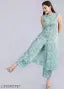 Stylish Rayon Printed sleeveles Kurta With Palazzos Set For Women