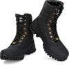 OMEE GOLD Men's Black Leather Tactical Combat Ring NCC/Army/Military Boot Boots For Men (Black , 9)