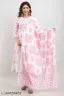 anarakali kurti and dupatta pink