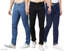 Stylish Cotton Lycra Men's Jeans (Pack Of 3)