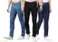 Stylish Cotton Lycra Men's Jeans (Pack Of 3)