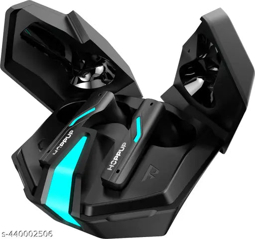 Hoppup Xo6 Gaming Earbuds with 35MS Low Latency, RGB LED, 13MM DRIVERS & 50H PlayTime Bluetooth (Coal Black, True Wireless)