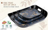 Blueberry new designed serving tray set pack of 3
