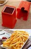 Potato Chipser French Fries Chips Maker Machine Snacks Finger, Potato Finger Chips Cutter - Red Colour