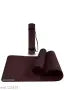 4mm Wine Color Yoga Mat with Carry Strap