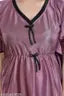 WOMEN SATIN PLANE KAFTAN NIGHTY NIGHT GOWN nightdress