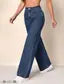 Dark Blue Wide Leg Jeans
