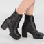 KLIEV PARIS Stylish Trendy Amazing Design Women's Ankle Length Block Heel Black Stylish and Fashionable Boots Side Zip | Stylish Latest & Trendy Boots for Casual Wear, Office Wear