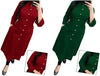 Deep Maroon & Dark Green Solid Women's Kurta