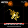 Halonix Decorer Snow Flakes 15 Bright Led String Light | Diwali Light | Christmas Light | Wedding Light | Festive Lights for Home Decoration (Warm White, 4 Meters)