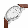 Sonata Quartz Analog White Dial Brown Leather Strap Watch for Men - NT7135SL03