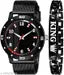 490-King Bleck Analog Watches