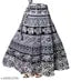 woman fashion sanganri jaipuri print black and white skirt ( refer)