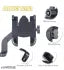 Universal Mobile Holder for Scooty , Bike Mobile Stand Holder Metal Body (Black)