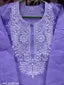 COTTON CHIKANKARI COMPUTER WORK KURTI'