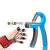 IAMALOT Adjustable Hand Gripper Combo with Finger Exerciser for Forearm, Grip & Finger Strength Training (5–60kg Adjustable)