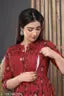anata maroon pintext maternity kurti