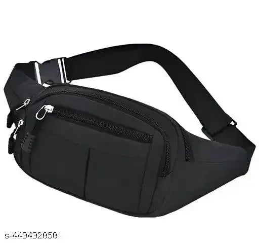 Men's Black Waist Bag || Men's Casual Waist Bag || Stylo Men's Waist Bags || Kamar Bags || Unisex Waist Bags