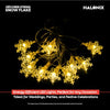 Halonix Decorer Snow Flakes 15 Bright Led String Light | Diwali Light | Christmas Light | Wedding Light | Festive Lights for Home Decoration (Warm White, 4 Meters)