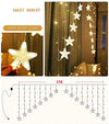 The Purple Tree Star Light Decorative LED Light String Curtain for Diwali, Christmas and Weddings (1 pc, 3 mtr) V Shape Star Light, Diwali Light, Christmas Light, Romantic Light, Star Light Curtain