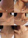 Shining Diva Fashion 5-7 Pcs Combo Latest Stylish Western Necklace Set for Women Pendant Necklace Gifts for Girls
