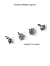 ZAVERI PEARLS Combo Of 4 Antique Silver Tone Adjustable Nose Pin For Women-ZPFK8232