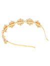 YouBella Gifts Floral Kundan Studded Matha Patti Sheesh Patti Wedding Hairband Traditional Golden Celebrity Headband Hair Accessory Jewellery for Women and Girls (Golden) (YBHAIR_41749)