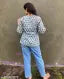 blue print short kurti