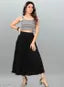 stylish fancy black pleated skirts for womens