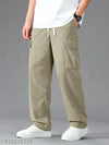 Men’s Stylish Corduroy Cargo Pants | Trendy Loose Fit Track Pants | Casual Streetwear Bottoms for Men