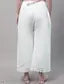 Most Soft And Comfortible Rayon Fabric White Palazzos for Pack Of 1