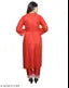 Trendy Comfortable Wear Graceful Women Daily Wear And Party Wear Nayra Cut Kurti Sets For Women's And Girl's (Wine)