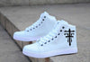WHITE HIGH TOPS CASUAL SHOES FOR MEN & BOYS High Tops For Men (White)