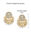 Zaveri Pearls Gold Tone Kundan & Pearls Wedding Collection Dangle Earring For Women-ZPFK10097