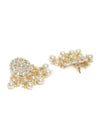 Zaveri Pearls Gold Tone Kundan & Pearls Wedding Collection Dangle Earring For Women-ZPFK10097