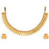 ZENEME Jewellery Set Gold Plated Laxmi Temple Coin Necklace Set With Earrings Jewellery For Women & Girls (Gold Plated)
