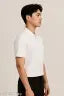 Street Flex White Zip POLO Tshirt for casual wear