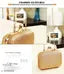 Trendy Women's Golden Resin Clutch