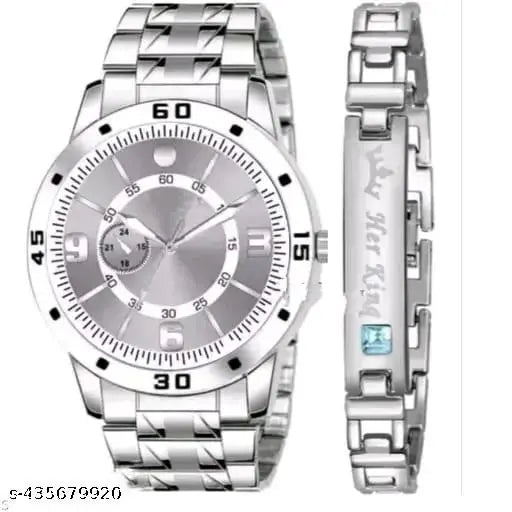 Men'slethre Men style Boys Hand Watch Gents 2024 Luxury Design STEEL BELT New Model Analog Watch - For Men & Boys