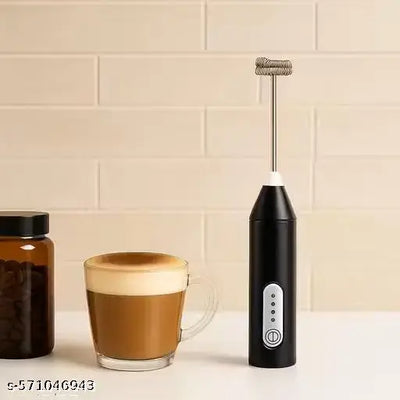 Coffee Frother Hand Blender Milk Frother with Stand Coffee Blender Whisk Foam Maker Egg Beaters Cappuccino Hand Blender Battery Operated Electric Coffee Beater (Pack of 1)