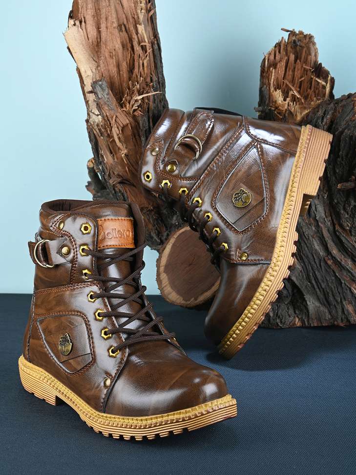 BOLLERO Outdoor,Riding,Casual Boot For Men Boots For Men (Brown , 8)