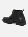 BIG FOX Side Zip Chelsea Boots For Men (Black , 8)