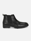 BIG FOX Side Zip Chelsea Boots For Men (Black , 8)