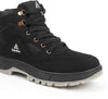 Aqualite ATR-102 Casual Trekking Shoes, Foam, Mesh Boots For Men (Black , 9)