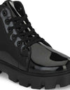 OLKRANT Rich Quality|Partywear|Casualwear|Stylish Look Boots For Men (Black , 6)