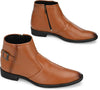 3SIX5 Premium Quality & Comfortable Partywear Boots For Men (Tan , 7)